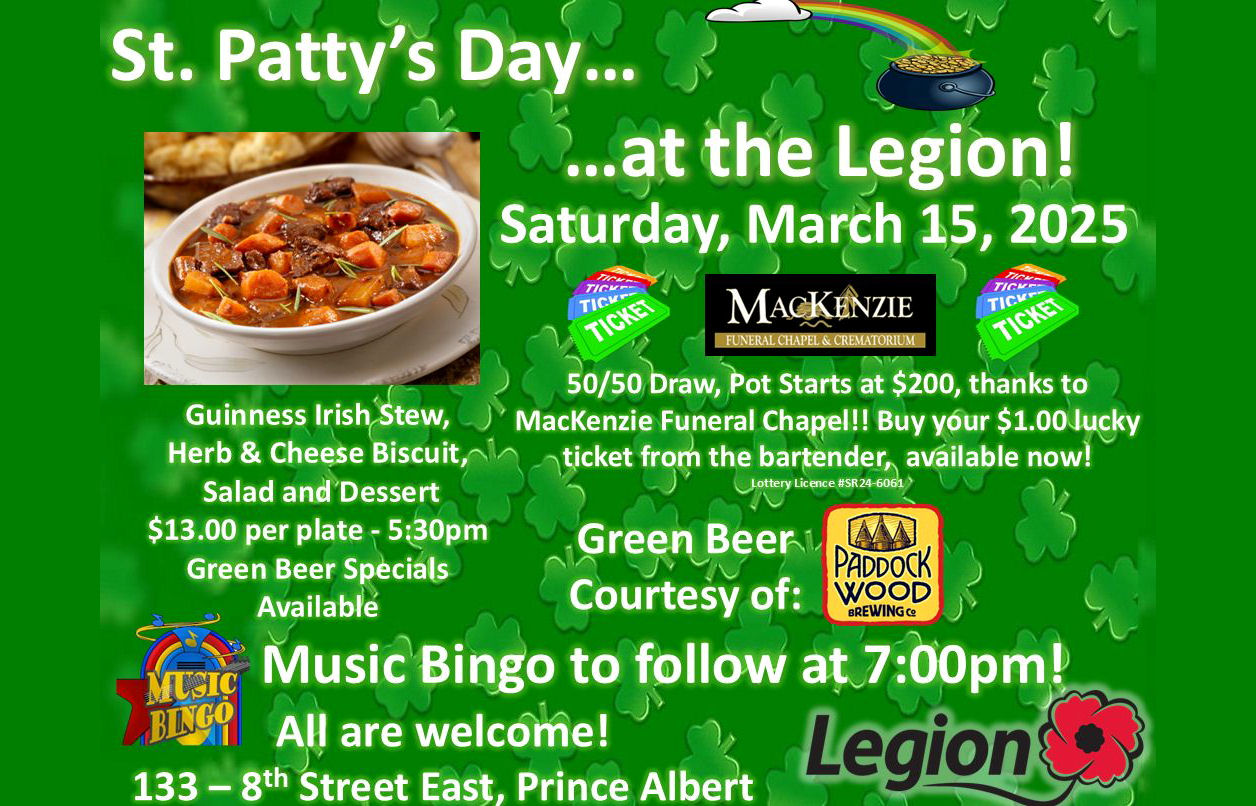 St Patricks Day Legion 5:30